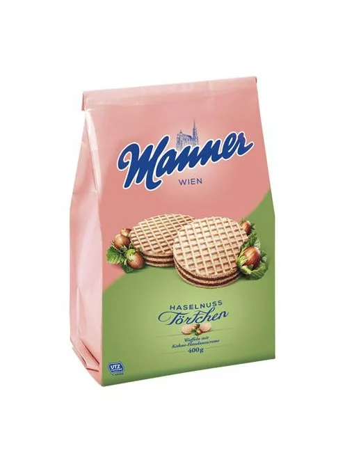 MANNER Mogyorós ostya, 400 g, MANNER "Törtchen"
