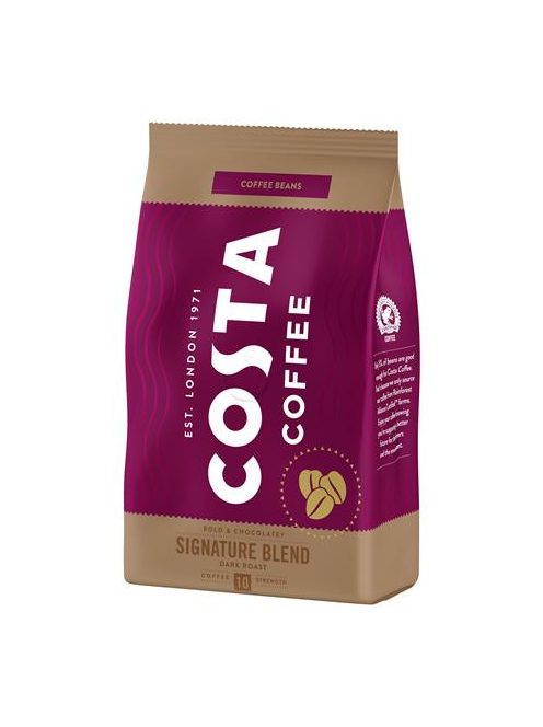 COSTA Kávé, sötét pörkölésű, szemes, 500 g, COSTA "Signature Blend"