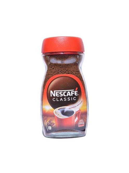 NESCAFE Instant kávé, 200 g, üveges, NESCAFÉ "Classic"