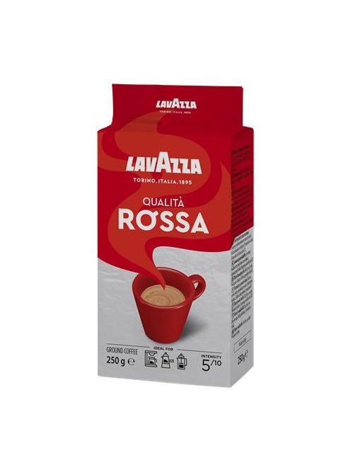 LAVAZZA Kávé, pörkölt, őrölt, 250 g, LAVAZZA "Rossa"