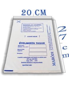 Ételminta tasak, 20x27 cm, 500 db