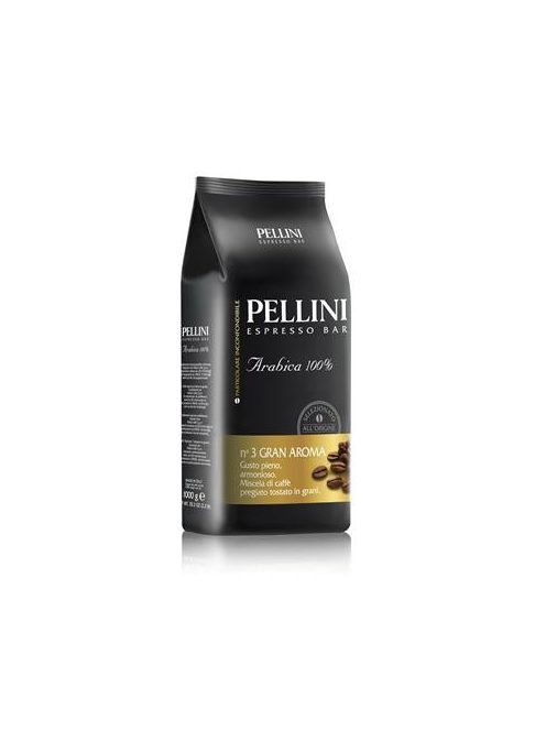 PELLINI Kávé, pörkölt, szemes, 1000 g,  PELLINI "Gran Aroma"
