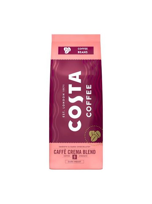 COSTA Kávé, pörkölt, szemes, 500 g, COSTA "Café Crema Blend"