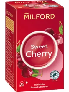   MILFORD Gyümölcstea, 20x2,5 g, MILFORD "Sweet cherry", cseresznye