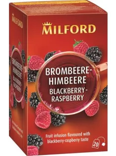   MILFORD Gyümölcstea, 20x2,5 g, MILFORD "Blackberry-raspberry", szeder-málna