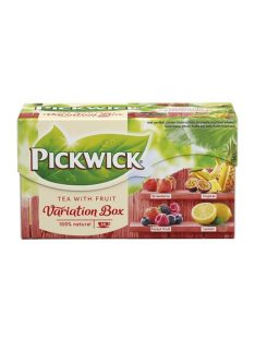   PICKWICK Fekete tea, 20x1,5 g, PICKWICK "Variációk Piros", eper, trópusi gyümölcs, erdei gyümölcs, citrom