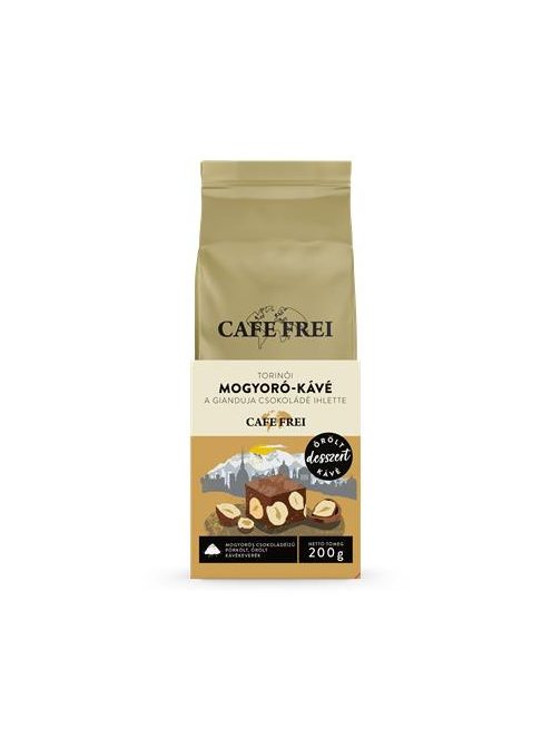 CAFE FREI Kávé, pörkölt, őrölt, 200 g, CAFE FREI "Torinói Csoko-Nut"