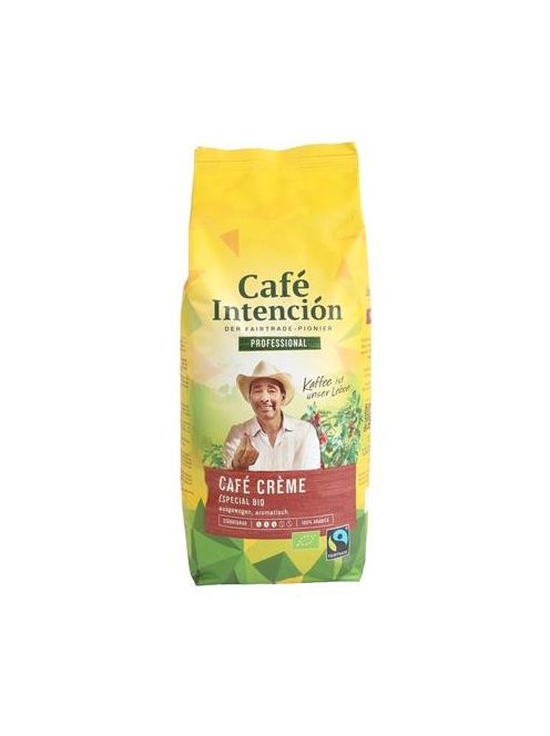 CAFÉ INTENCIÓN Kávé, pörkölt, szemes, 1000 g, CAFÉ INTENCIÓN "Professional Café Créme Especial BIO"