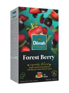 DILMAH Fekete tea, 20x1,5g, DILMAH, erdei gyümölcs