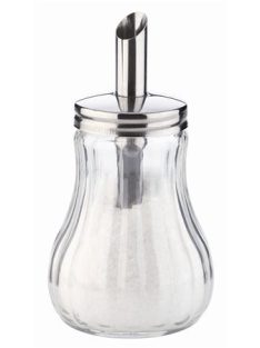 Cukorszóró, üveg, adagolós, 15cl