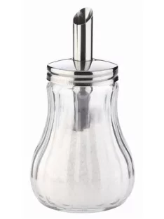 Cukorszóró, üveg, adagolós, 15cl