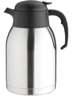 Termosz, 1,5 l, rozsdamentes acél, műanyag fej, fekete