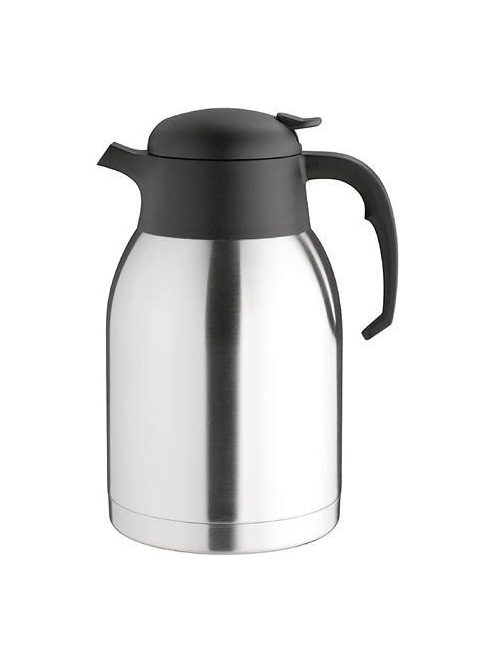 Termosz, 1,5 l, rozsdamentes acél, műanyag fej, fekete