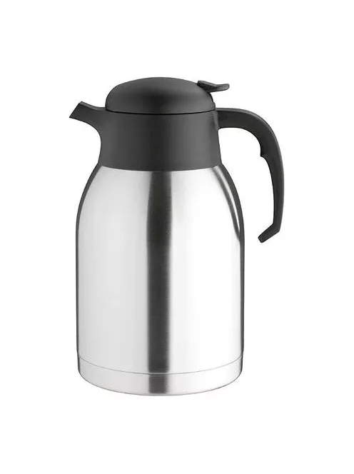 Termosz, 1,5 l, rozsdamentes acél, műanyag fej, fekete