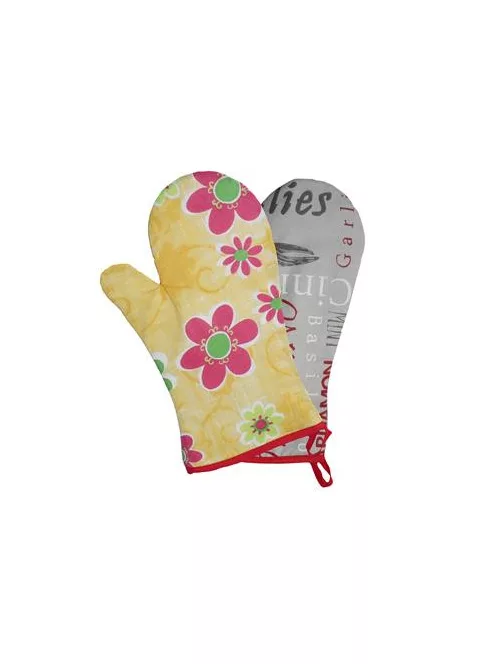 Konyhai kesztyű, hőálló, mintás, 29cm