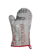 Konyhai kesztyű, hőálló, mintás, 29cm