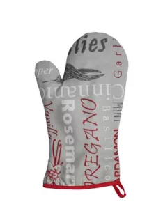 Konyhai kesztyű, hőálló, mintás, 29cm