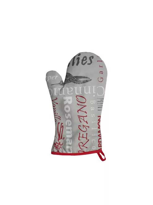 Konyhai kesztyű, hőálló, mintás, 29cm