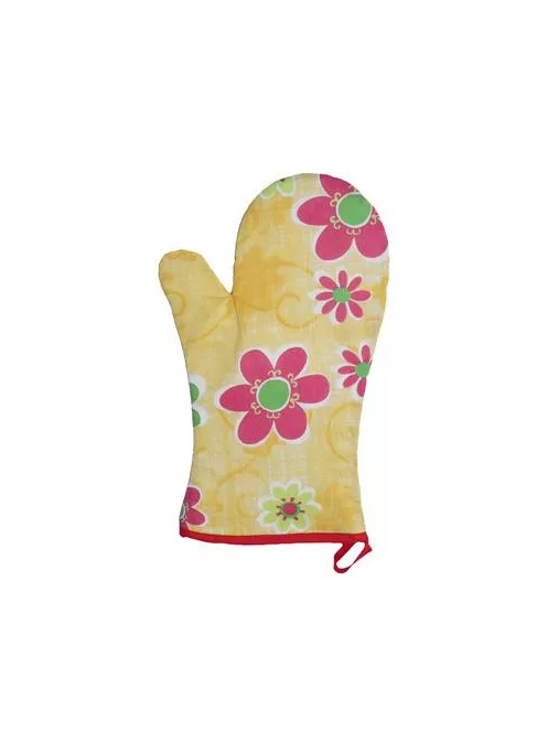 Konyhai kesztyű, hőálló, mintás, 29cm