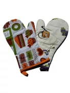 Konyhai kesztyű, hőálló, mintás, 29cm