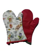 Konyhai kesztyű, hőálló, mintás, 29cm