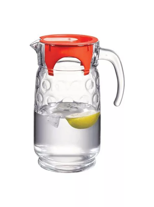 Üvegkancsó fedővel, üveg, 1,6 l