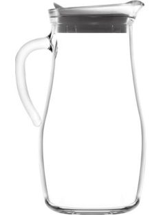 Üvegkancsó fedővel, üveg, 1,8 l