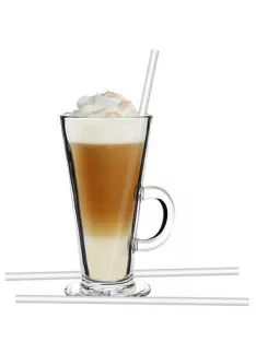 Szívószál, egyenes, lebomló, 100 db-os, 23 cm