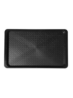   Tálca, szögletes, műanyag, sötétbarna/fekete, 53x32,5 cm