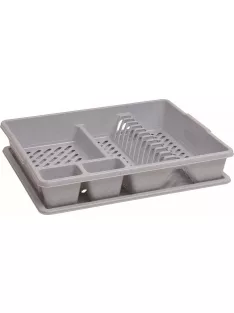   CURVER Edényszárító, tálcával, 45x38x8,8 cm, CURVER, szürke