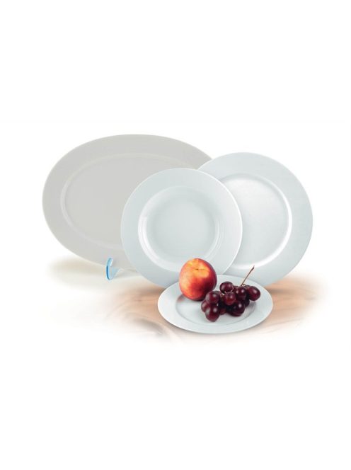 ROTBERG Desszertes tányér,ROTBERG, fehér, 19 cm, 6db-os szett, "Basic"