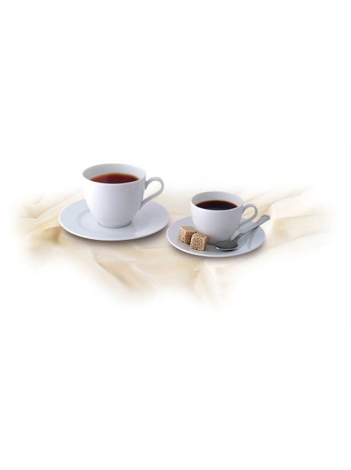 ROTBERG Kávéscsésze+alj,ROTBERG, fehér, 22cl, 6db-os szett, "Basic"