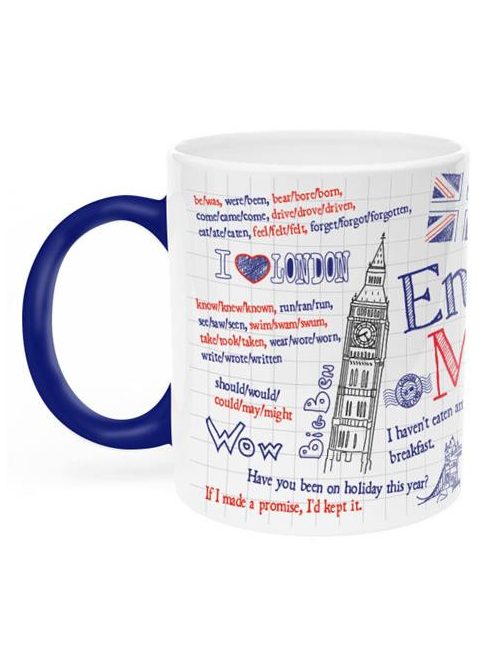 Teásbögre, angol nyelvtani mintával, 32cl