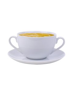   ROTBERG Leveses csésze+alj, ROTBERG, fehér, 35 cl, 6 db-os szett "Basic"