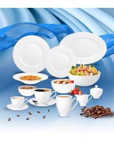   ROTBERG Mokkáscsésze+alj, ROTBERG, fehér, 10 cl, 6 db-os szett, "Oslo"