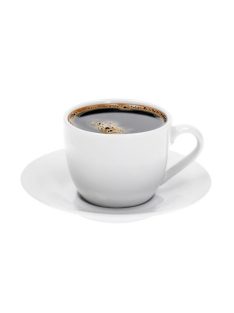   Mokkáscsésze+alj, fehér, 10 cl, 6 db-os szett "Economic Roma"