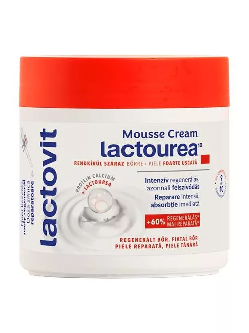 LACTOVIT Testápoló mousse krém, 400 ml, LACTOVIT "Lactourea"