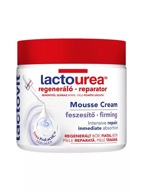 LACTOVIT Testápoló mousse krém, 400 ml, LACTOVIT "Lactourea", bőrfeszesítő