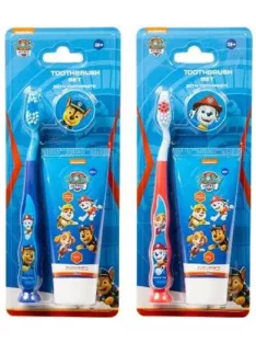   Fogkrém és fogkefe szett, gyerekeknek, 3+, "Paw Patrol", vegyes színek