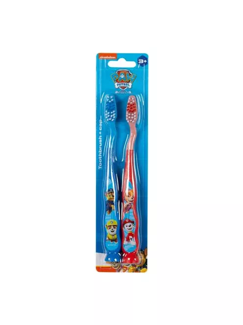 Fogkefe, gyerekeknek, puha, 2 db, tapadókoronggal, 3+, "Paw Patrol"