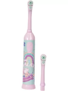   Fogkefe, elektromos, 2 pótfejjel, 3+, "Peppa Pig", pink