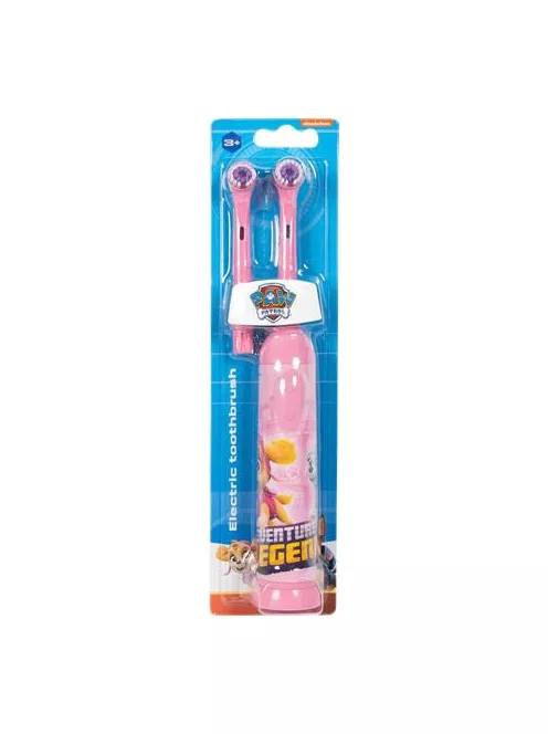 Fogkefe, elektromos, 2 pótfejjel, 3+, "Paw Patrol", pink