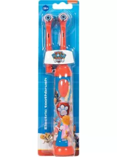   Fogkefe, elektromos, 2 pótfejjel, 3+, "Paw Patrol", piros