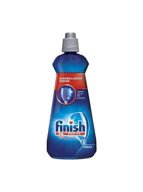 FINISH Gépi öblítőszer, 400 ml, FINISH, "Shine&Dry", regular