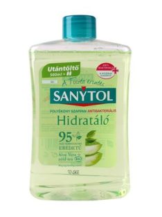   SANYTOL Antibakteriális folyékony szappan, utántöltő, 500 ml, SANYTOL, zöld tea és aloe vera