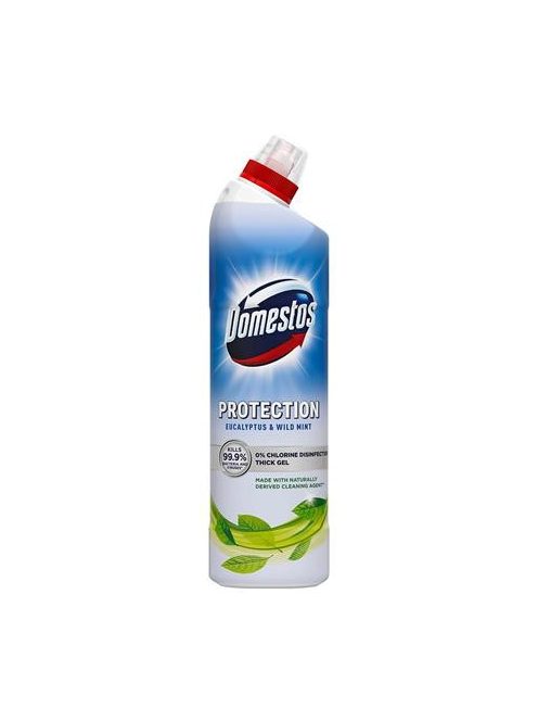 DOMESTOS Általános fertőtlenítőszer, klórmentes, 0,7 l, DOMESTOS "Protection", eukaliptusz-vadmenta