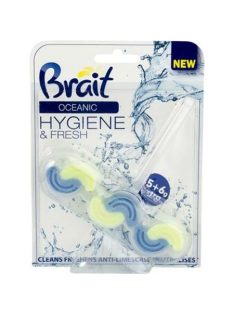   WC tisztító blokk, 2 fázisú, 3x45 g, "Brait Hygiene and fresh", óceán