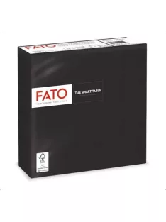   FATO Szalvéta, 1/4 hajtogatott, 33x33 cm, FATO "Smart Table", fekete
