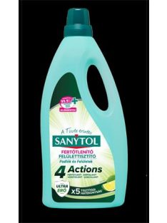   SANYTOL Felület tisztító-és fertőtlenítőszer, 1 l, SANYTOL "4 Actions", lime