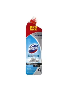   DOMESTOS WC tisztító gél, 1 l, DOMESTOS "Professional", óceán